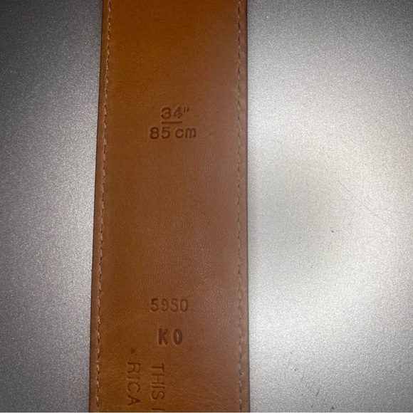 NWT Rare & Vintage Coach Belt Burnished Cowhide and Solid Brass - Size 34 in - Picture 6 of 9